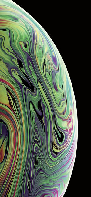 Тежко жълто-зелен Iphone Xs тапет