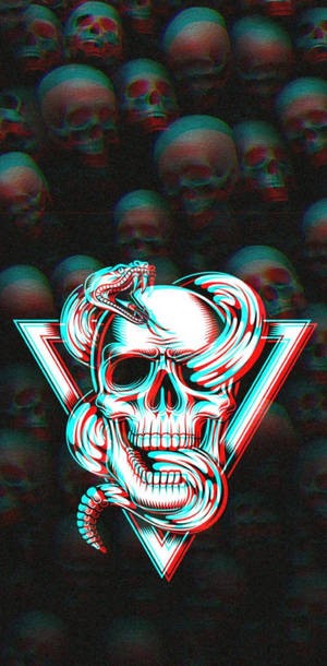 Трипи естетик череп и змия