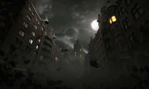 Фон на алея — Тъмен град Тапет