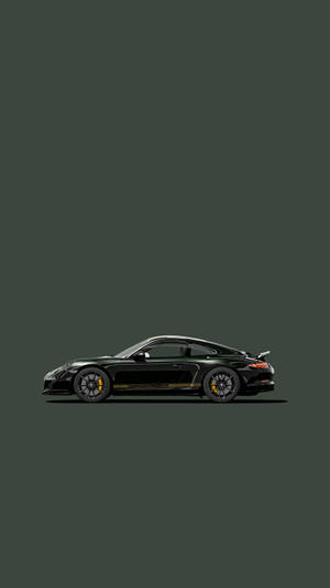 Тъмнозелено Porsche 911 Арт