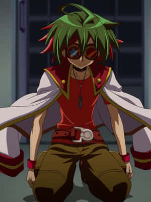 Уверен Yuya Sakaki с дуел диска си - Yu-Gi-Oh! ARC-V — Kindle Paperwhite Тапет