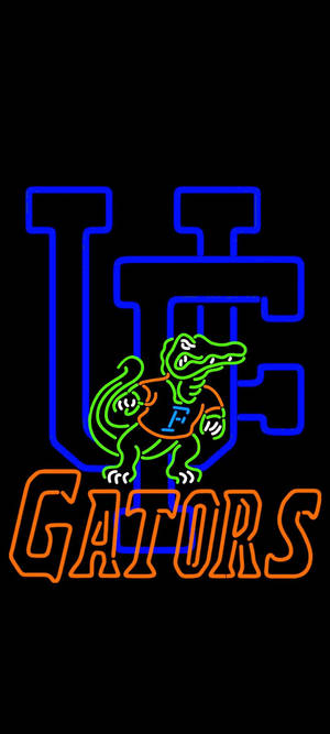 Тапет University Of Florida Gators Неонови светлини.