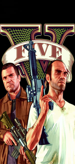 Фон за iPhone X Grand Theft Auto V — Samsung Galaxy S20 Тапет