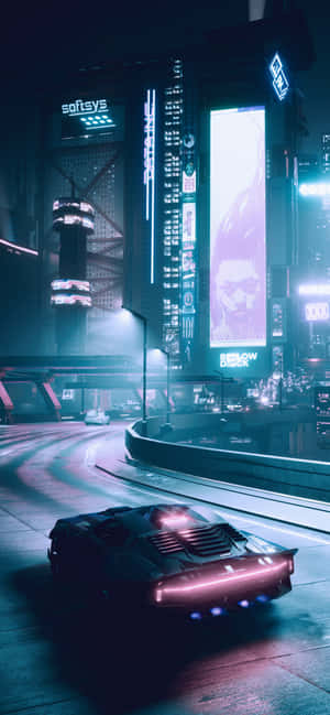 Iphone X Cyberpunk 2077 фон — IQOO Z Тапет