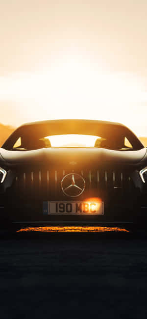 Фон за iPhone X с AMG GT-R — iPhone 12 Тапет