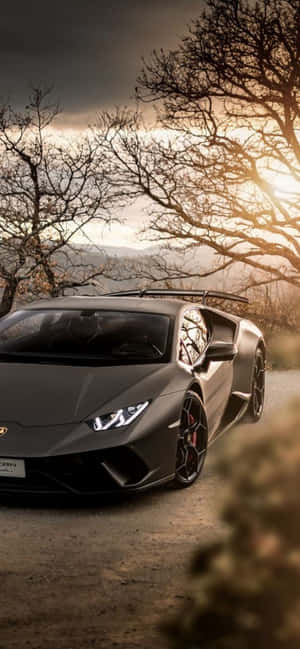 iPhone XS Max фон Lamborghini — Galaxy F56 Тапет