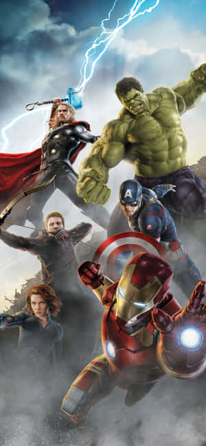 Фон за iPhone XS с Avengers — iPhone 14 Тапет