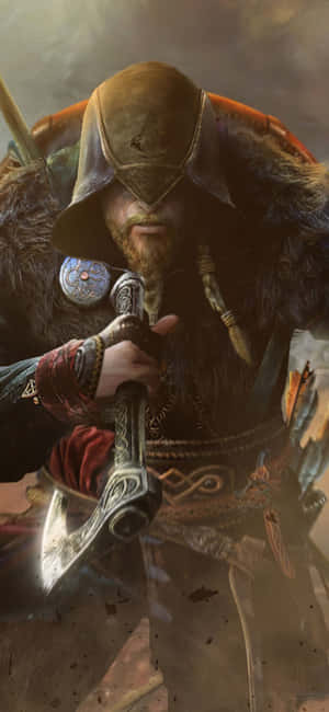 Фон за iPhone XS Assassin's Creed Valhalla — Realme Neo Тапет