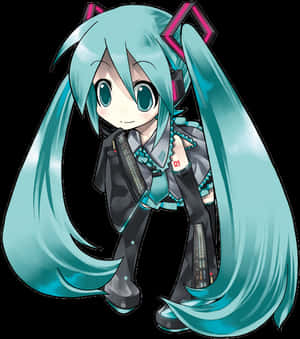 Прозрачен Chibi Miku Png - Хацуне Мику Chibi прозрачен, Png Изтегляне