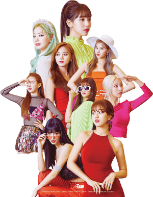 Цветна мода на участниците от Twice