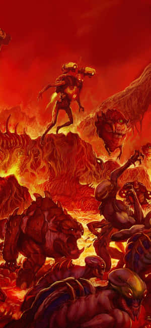 iPhone Xs Doom фон — Huawei Mate Тапет