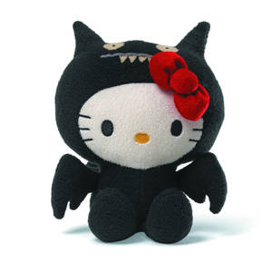 Тапет с черен вампир Hello Kitty за Хелоуин — Hello Kitty Хелоуин Тапет