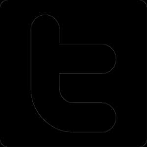 Twitter лого вектор - Twitter лого черно и бяло PNG