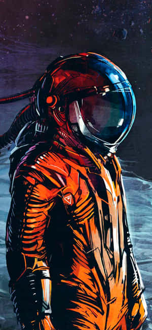 Astronaut iPhone — iPhone 15 Plus Тапет