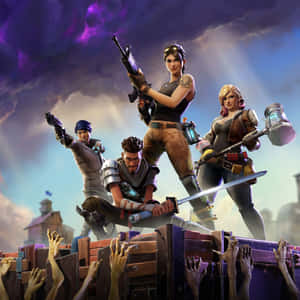 Яркий фон Fortnite