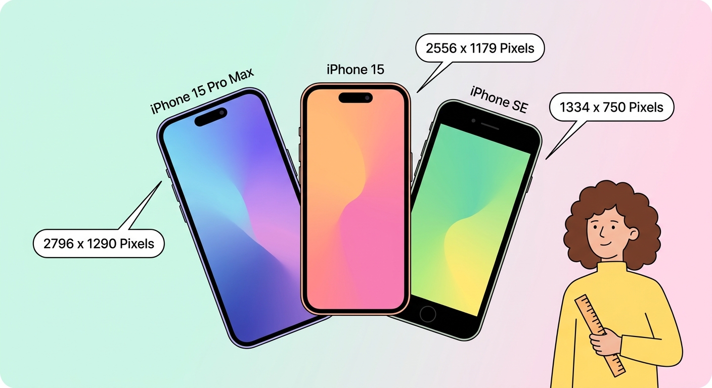 Ръководство за размери на тапети за iPhone — Всеки модел