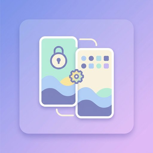 Двойка за заключен екран и начален екран — wallpaper image tool